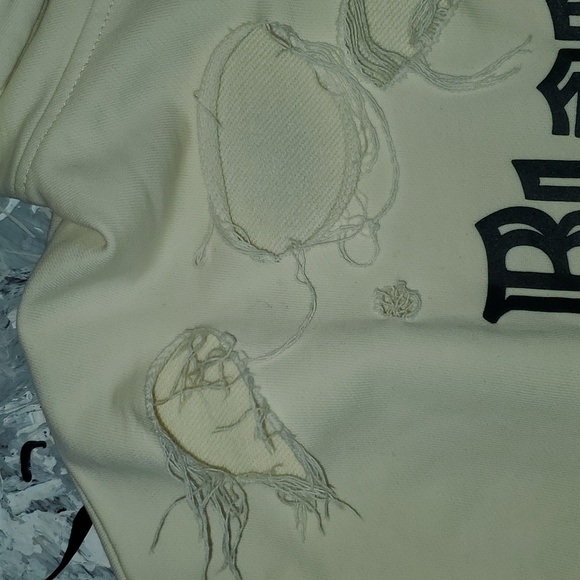 Black Island mens distressed graphic hoodie - Picture 6 of 16